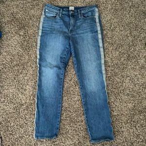 Slim Boyfriend Jean with Tuxedo Stripe-J Crew